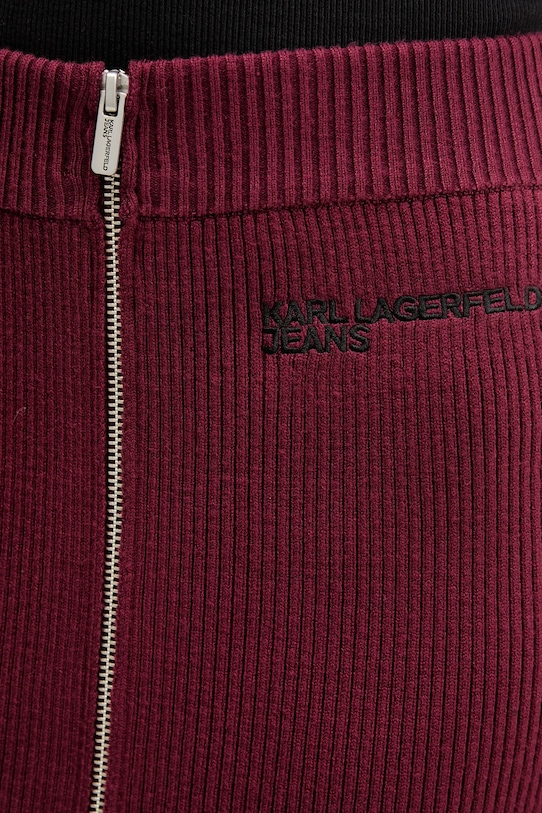 Karl Lagerfeld Jeans spódnica bordowy A4W12005