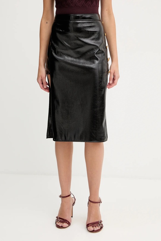 Sukňa Elisabetta Franchi látka čierna GO12757E2