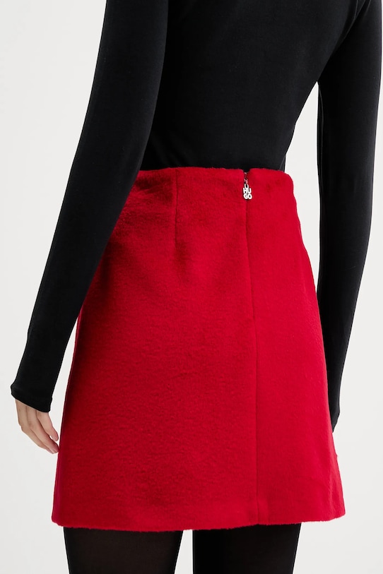 Oblečenie Sukňa s prímesou vlny HUGO 50547637 červená