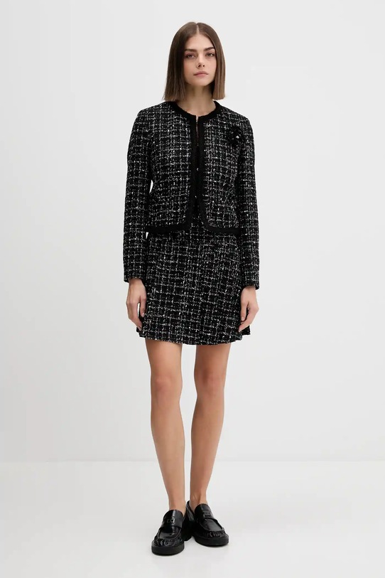 HUGO fustă de lână 50550948 negru AW25