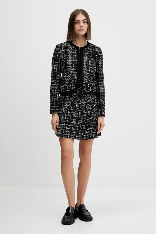 HUGO fustă de lână 50550948 negru AW25