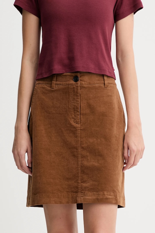 Вельветовая юбка Marc O'Polo casual коричневый M08103420087