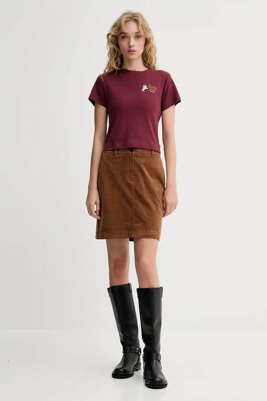Manšestrová sukně Marc O'Polo M08103420087 hnědá AW25