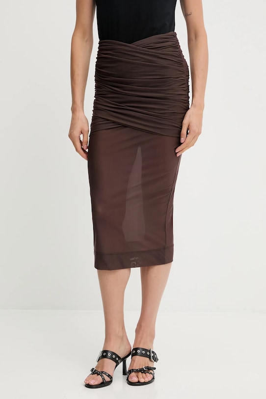 Aniye By spódnica z elastanem brązowy 181322