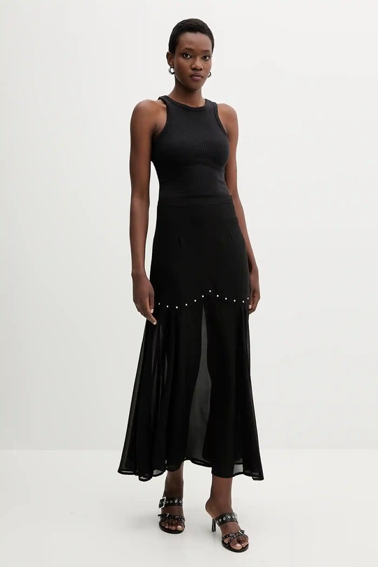 Never Fully Dressed spódnica NFDSK736 czarny AW25