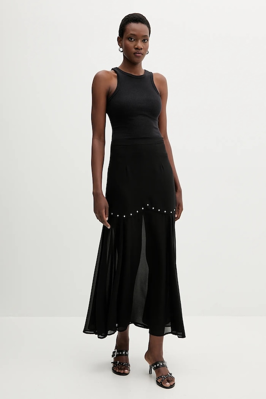 Never Fully Dressed spódnica NFDSK736 czarny AW25