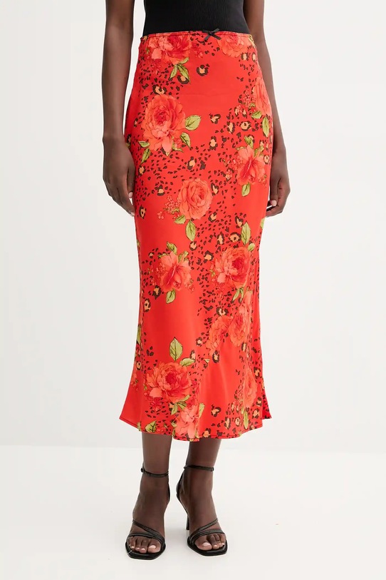 Sukňa Never Fully Dressed kvetinový červená NFDSK761
