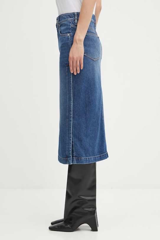 Sportmax spódnica jeansowa BIBLIOS 2522106215600 niebieski AW25