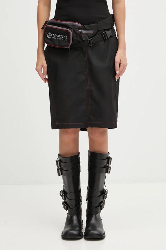 Martine Rose spódnica Bumbag casual czarny 848WO15035