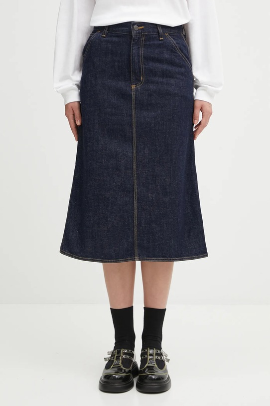 Carhartt WIP spódnica jeansowa W' Single Knee Skirt casual granatowy I034224.102