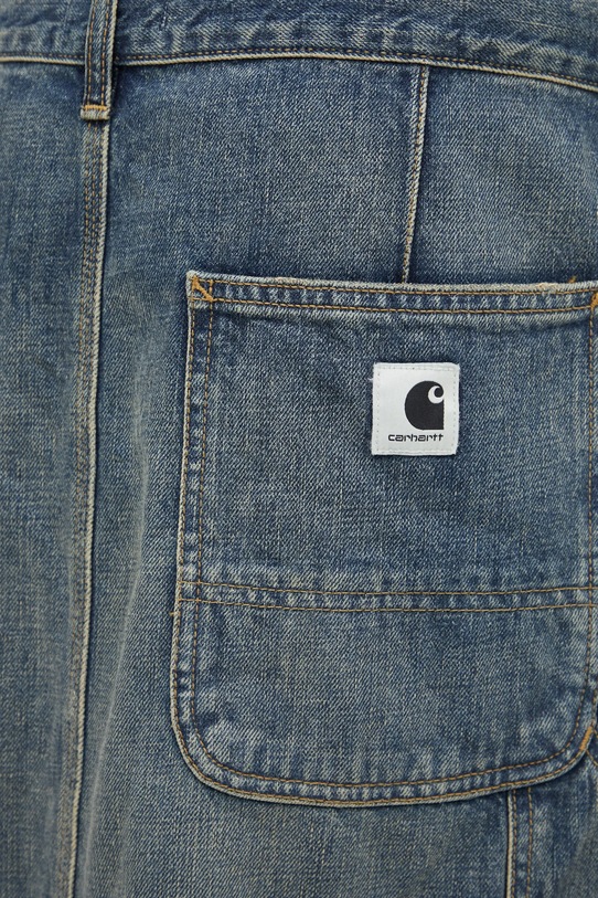 Carhartt WIP spódnica bawełniana W' Single Knee Skirt niebieski I034224.014Q