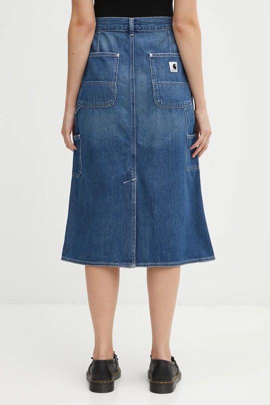 Odzież Carhartt WIP spódnica jeansowa W' Double Knee Skirt I035880.014L niebieski