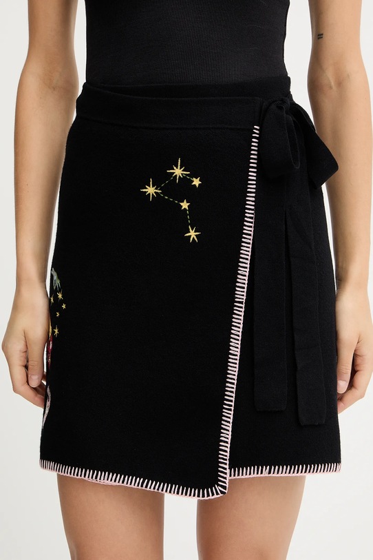 Never Fully Dressed fustă imprimeu negru NFDKN736