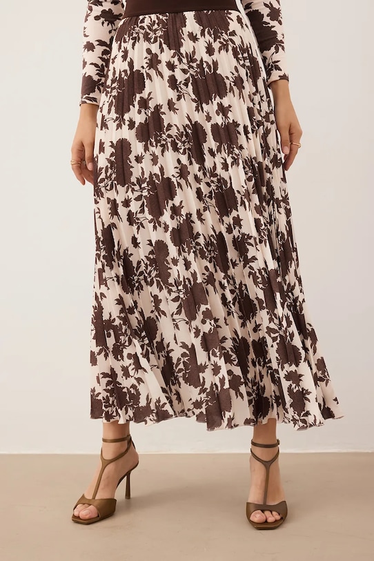 Bizuu fustă MINA MINA.KREMOWY maro AW25