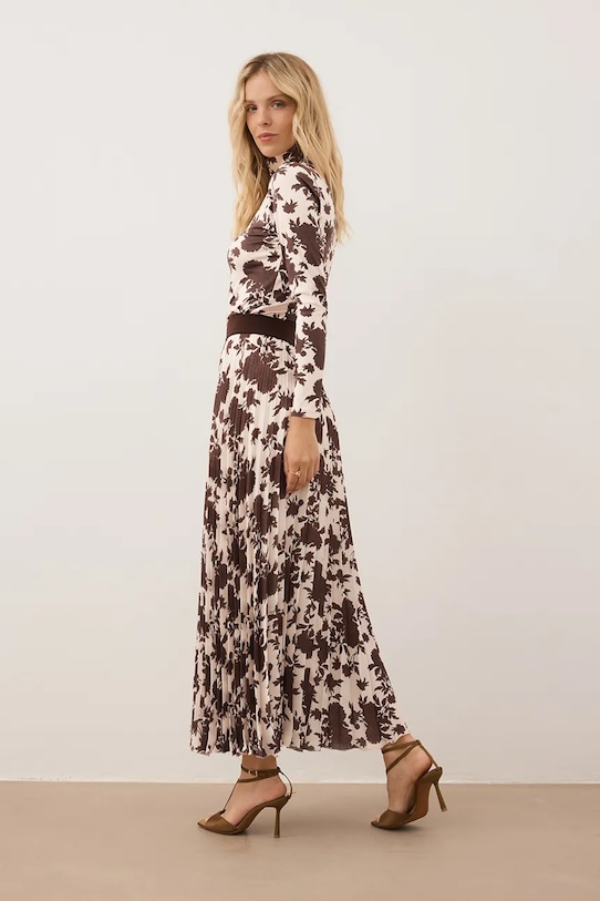 Bizuu fustă MINA maro MINA.KREMOWY