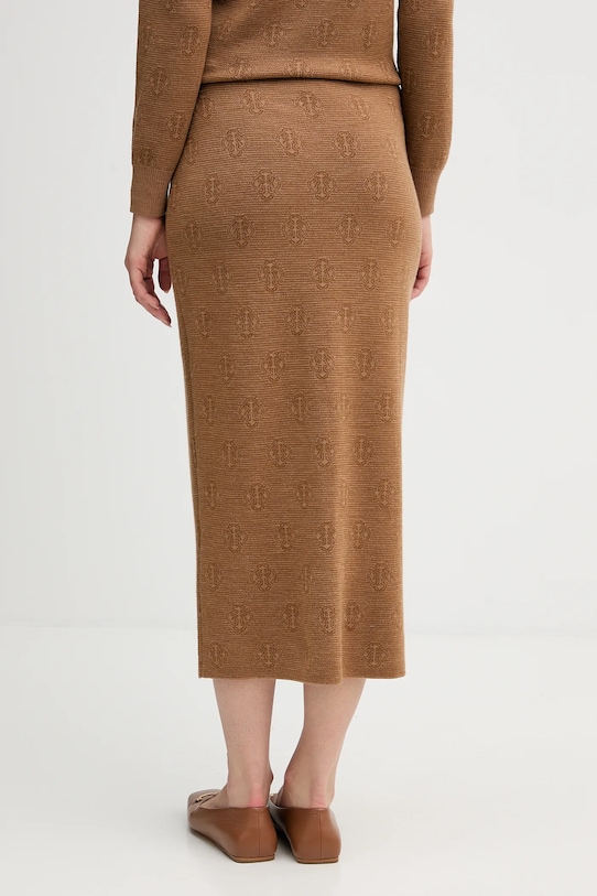 Odzież Gant spódnica wełniana 4400204 brązowy