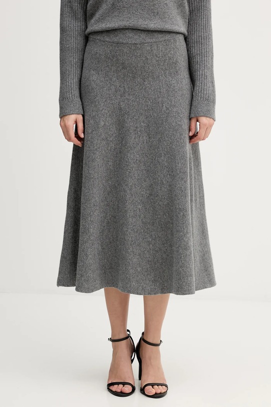 Спідниця з додаванням вовни United Colors of Benetton casual сірий 1444D002B