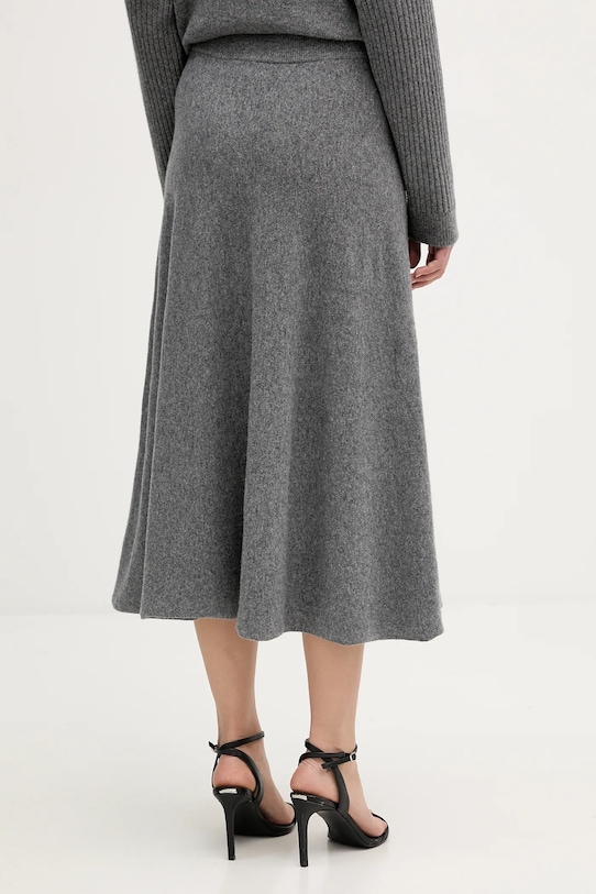 Ruházat United Colors of Benetton szoknya gyapjúkeverékből 1444D002B szürke