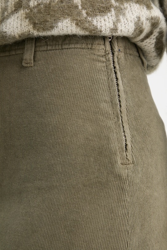 United Colors of Benetton spódnica sztruksowa zielony 41ULD005B