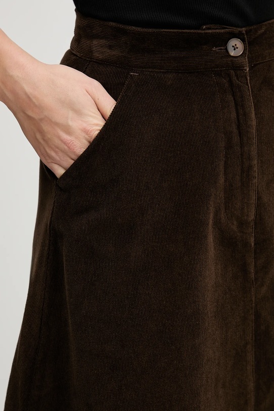 United Colors of Benetton spódnica bawełniana brązowy 494BD0058