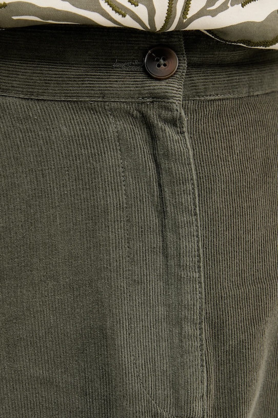 United Colors of Benetton fustă din bumbac verde 494BD0058