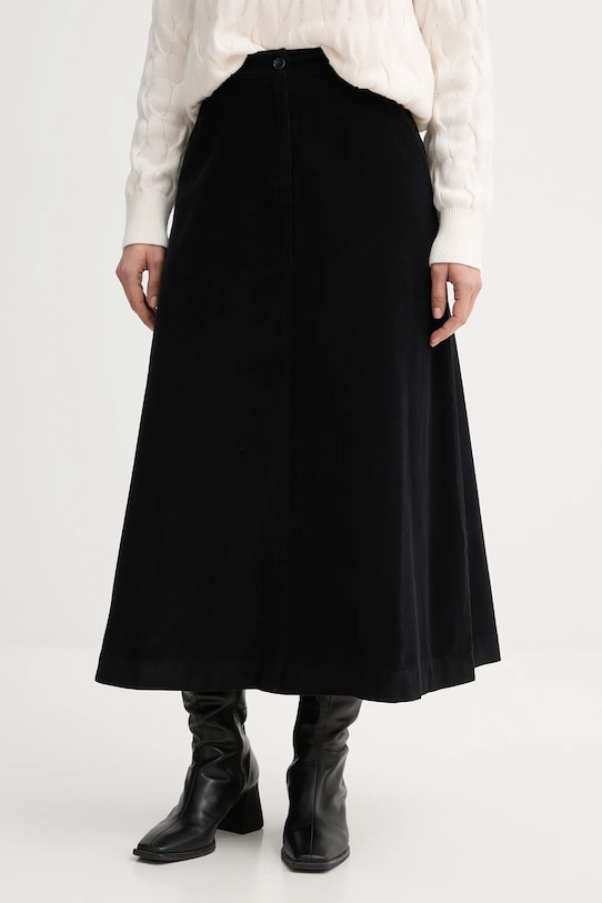 United Colors of Benetton spódnica bawełniana bawełna czarny 494BD0058