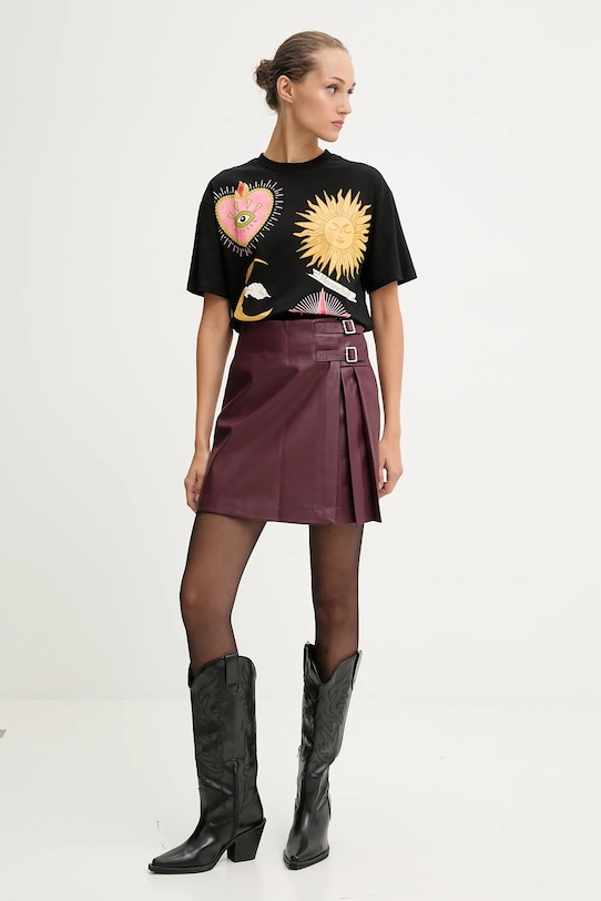 Sukňa Never Fully Dressed NFDSK722 burgundské AW25