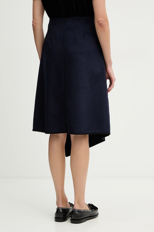 Îmbrăcăminte Sisley fustă din amestec de lână 41JML0036 bleumarin