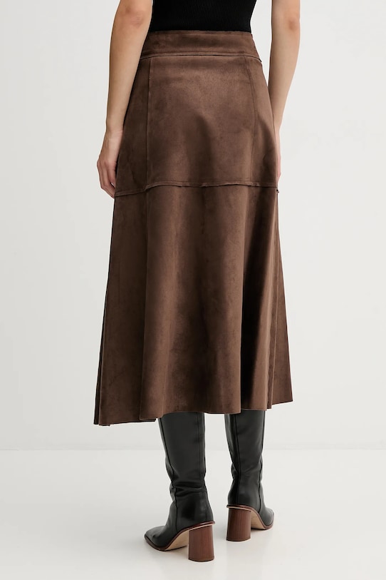 Odzież Sandro Ferrone spódnica S48YBFLIN brązowy