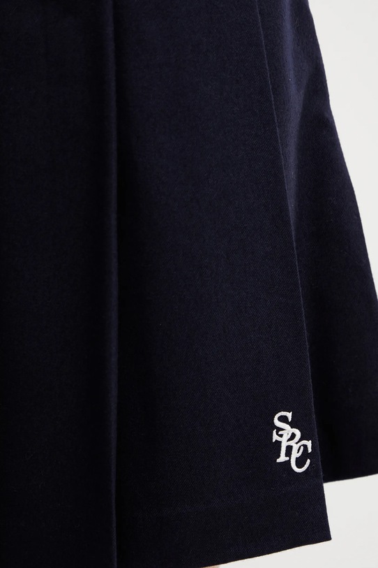 Sporty & Rich spódnica z dodatkiem wełny SRC Wool School granatowy SK02266302BL106