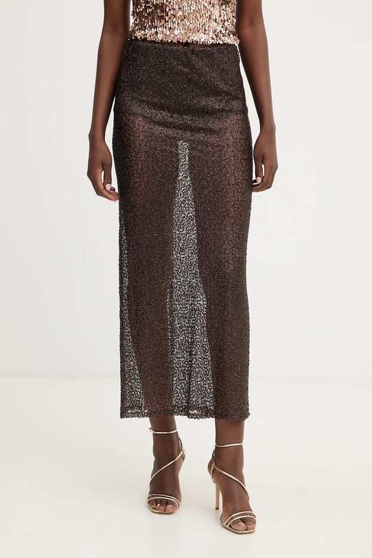Haveone spódnica maxi brązowy GGE.P123