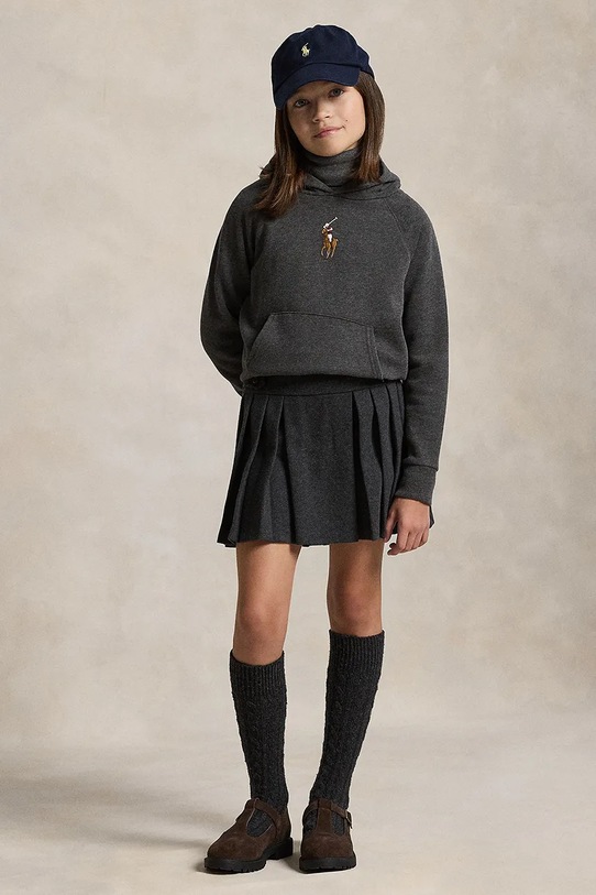 Polo Ralph Lauren spódnica dziecięca dzianina szary 313979065001