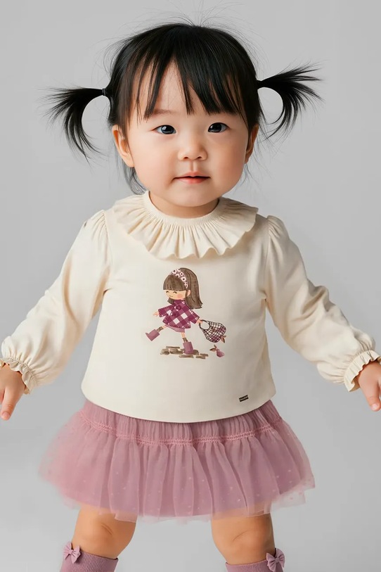 Детска пола Mayoral текстил розов 2901.4D.Baby.9BYA