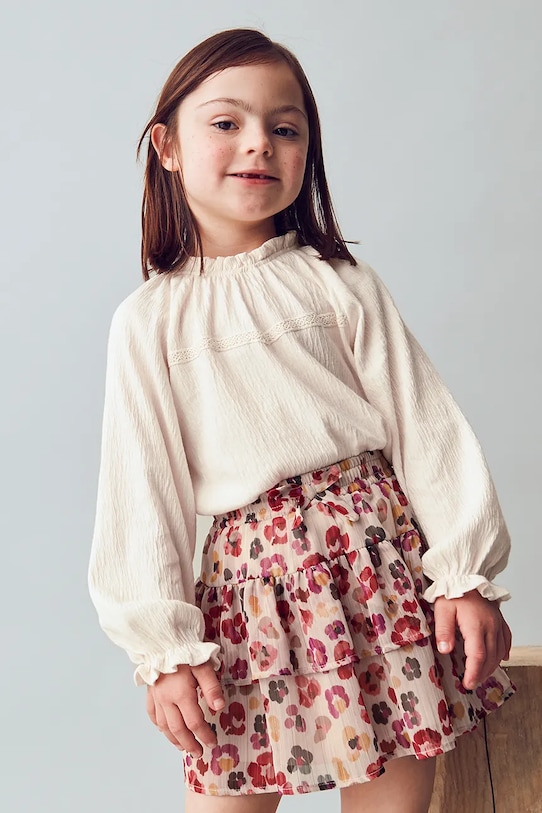 Mayoral spódnica dziecięca rozkloszowany beżowy 4902.6H.Mini.9BYA