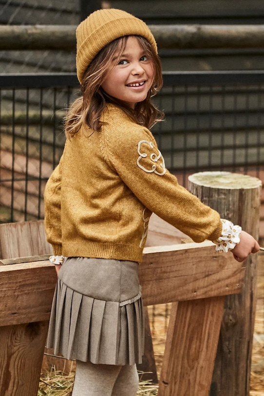 Mayoral spódnica dziecięca mini brązowy 4909.6J.Mini.9BYA