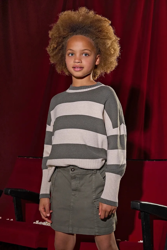 Mayoral spódnica z elastanem zielony 7905.8G.Junior.9BYA