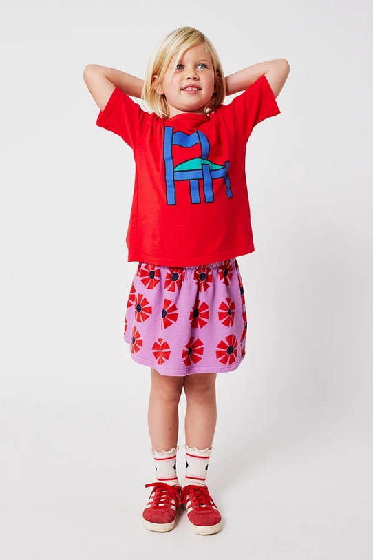 Bobo Choses spódnica dziecięca Kaleidoscope fioletowy 225AC101