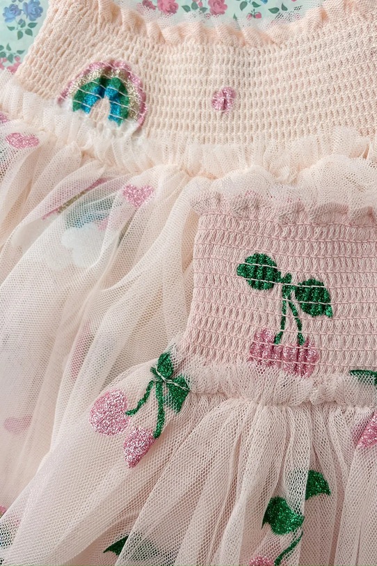 Konges Sløjd spódnica dziecięca TULLIE SMOCK SKIRT KS104021.9BYA różowy