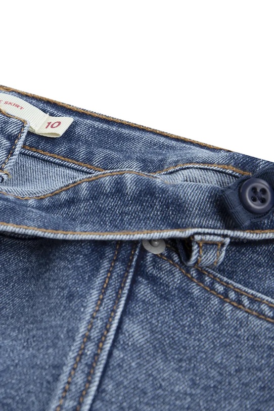 Levi's spódnica dziecięca BUTTON FRONT SKIRT niebieski 4EN580