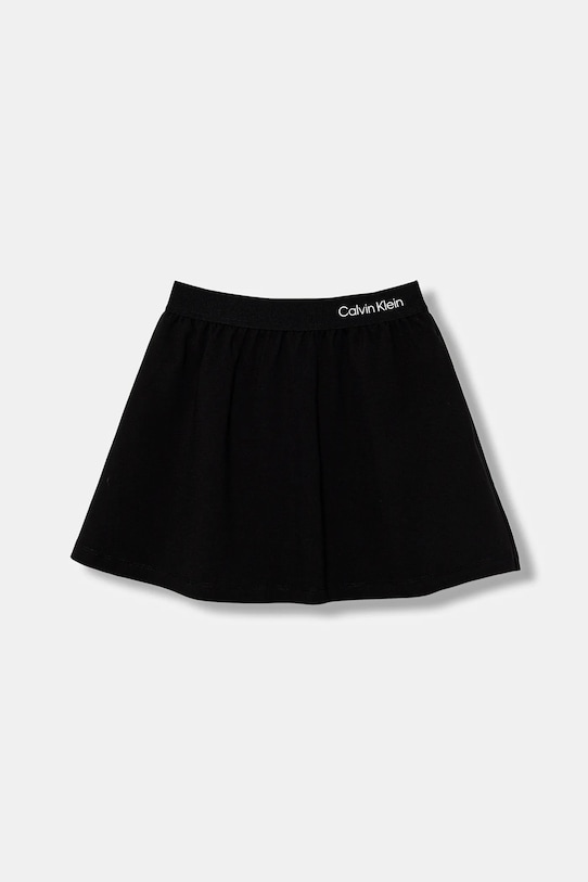 Calvin Klein Jeans spódnica dziecięca z elastanem czarny IG0IG03029.9BYA