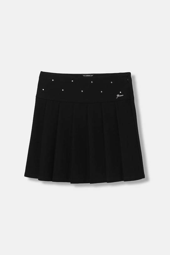 Guess spódnica dziecięca rozkloszowany czarny J5BD07.KAUH0.9BYA