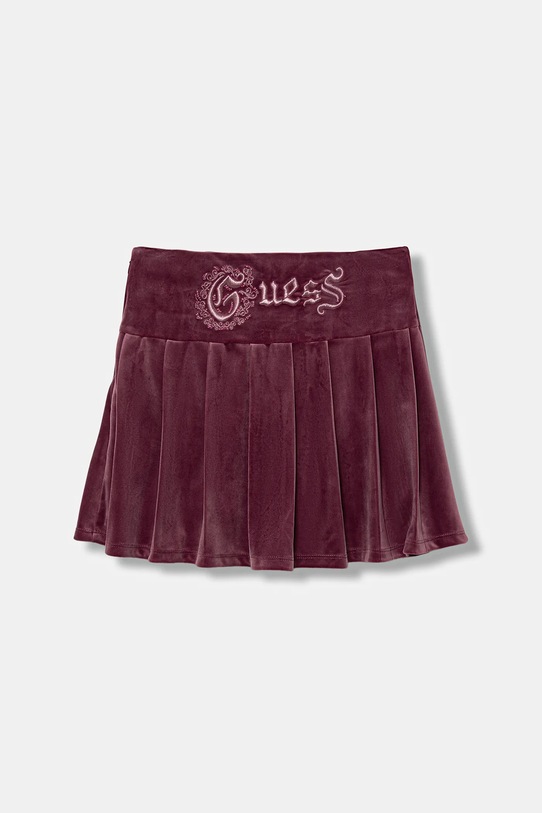 Guess spódnica dziecięca J5BD10.K0232.9BYA bordowy AW25