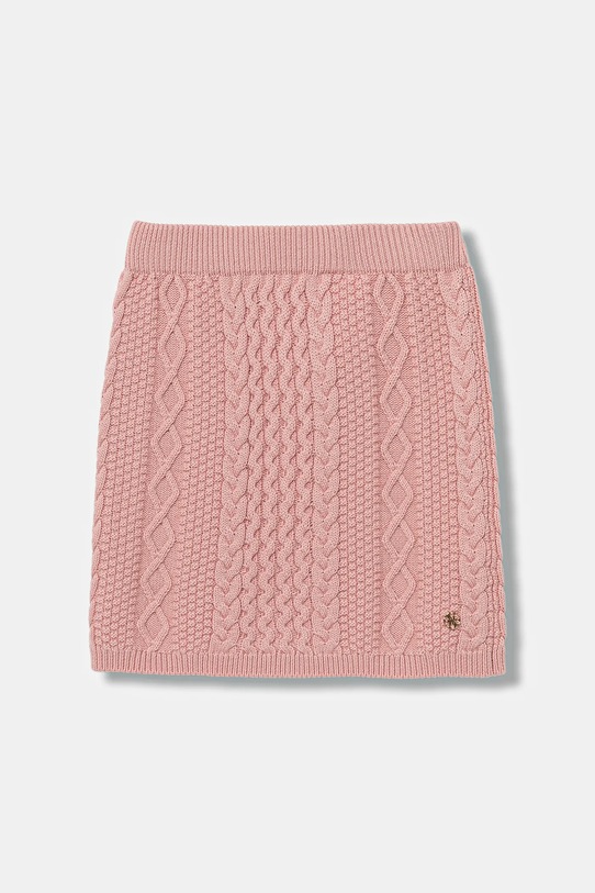 Guess spódnica z domieszką wełny dziecięca dzianina różowy J5BD13.Z37L1.9BYA