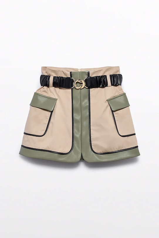 Abel&Lula spódnica 5523.7.Mini.9BYA zielony AW25