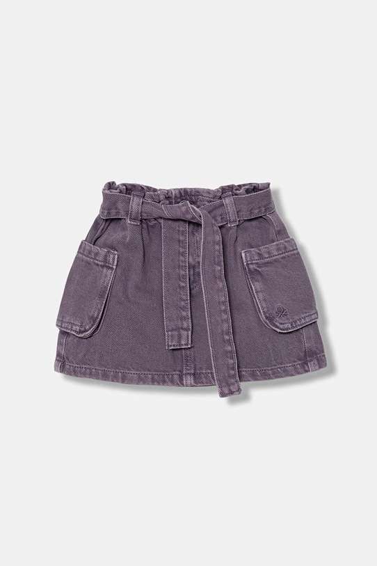 Детская джинсовая юбка United Colors of Benetton хлопок фиолетовой 481SG0017.P.seasonal