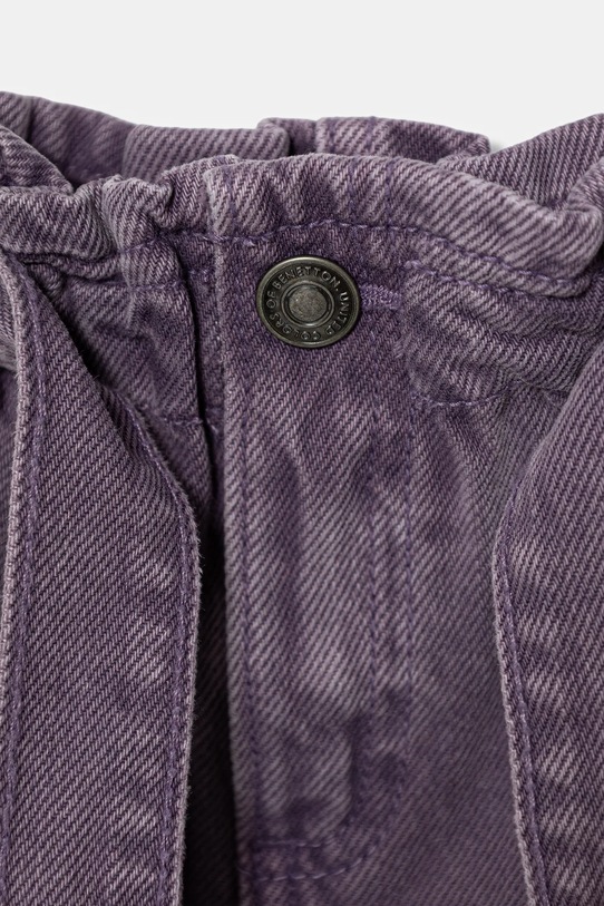 Девочка Детская джинсовая юбка United Colors of Benetton 481SG0017.P.seasonal фиолетовой