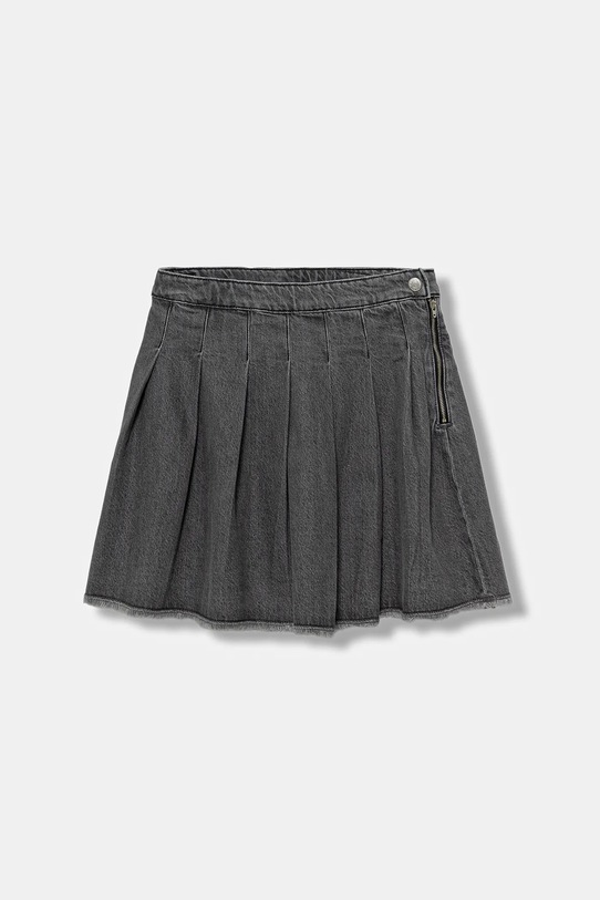 United Colors of Benetton spódnica jeansowa dziecięca bawełna szary 488PC002H.G.seasonal