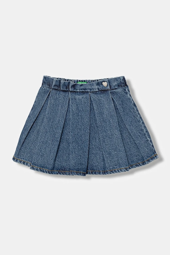 Dievčenská rifľová sukňa United Colors of Benetton bavlna modrá 488PG0018.P.seasonal