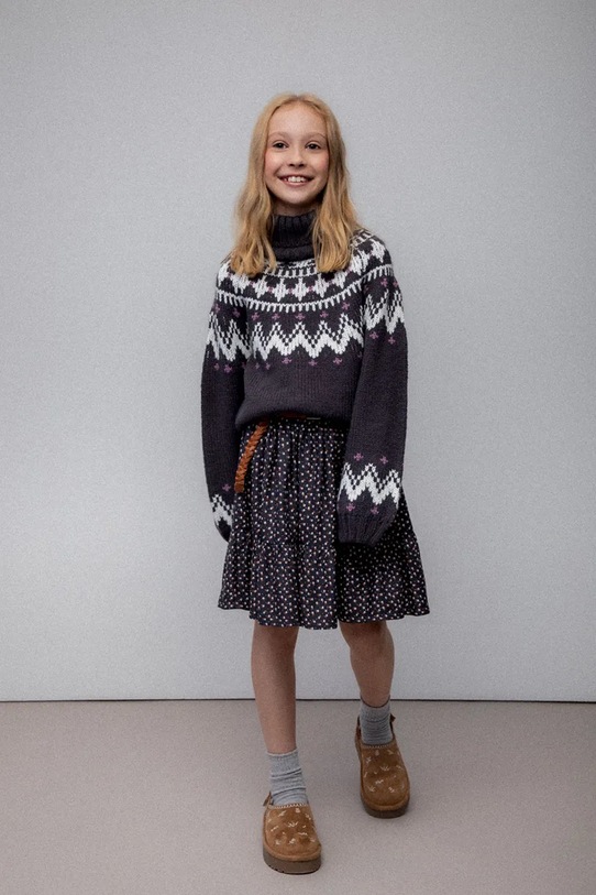 Παιδική φούστα Coccodrillo με ελαστάν γκρί ZC5124201WGJ