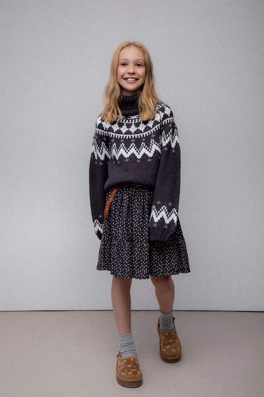 Παιδική φούστα Coccodrillo με ελαστάν γκρί ZC5124201WGJ